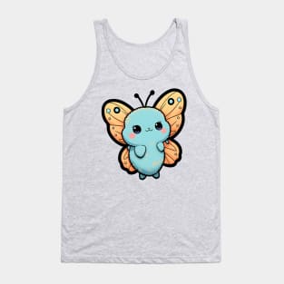 Blue fluffy moth Tank Top